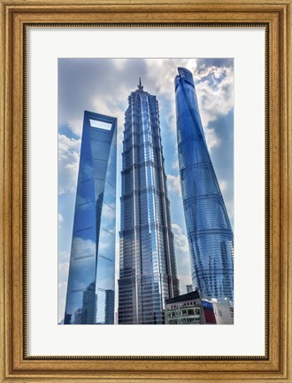 Framed Liujiashui Financial District, Shanghai, China Print