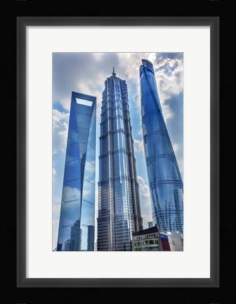 Framed Liujiashui Financial District, Shanghai, China Print