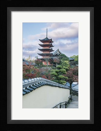 Framed Japan, Miyajima, Toyokuni Shrine Pagoda Print