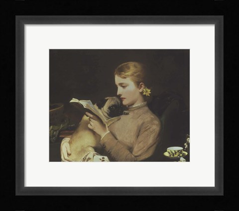 Framed Blond and Brunette, 1879 Print