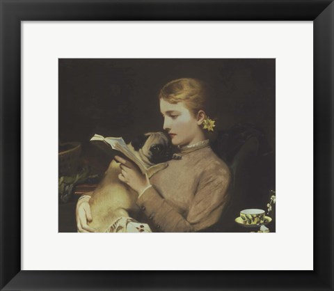 Framed Blond and Brunette, 1879 Print