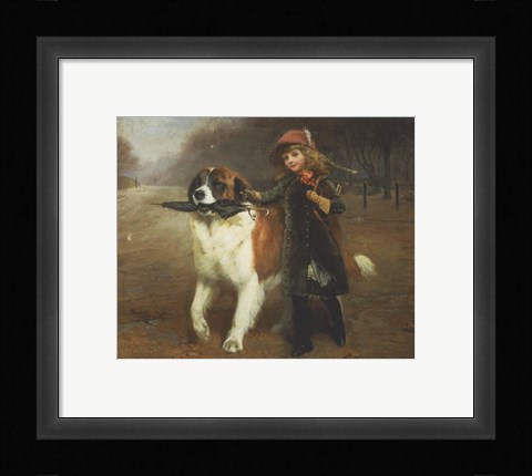 Framed Off to School Print