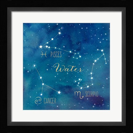 Framed Star Sign Water Print