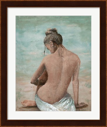 Framed Study of a Woman I (head left) Print