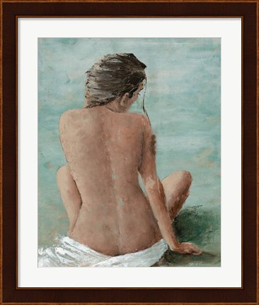 Framed Study of a Woman II (head right) Print