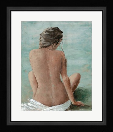 Framed Study of a Woman II (head right) Print