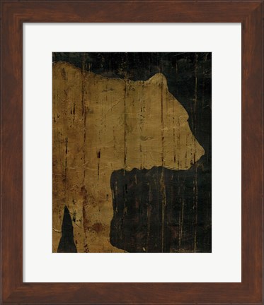 Framed Rustic Lodge Animals Bear Print