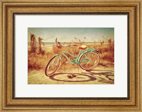 Framed Sanibel Bike Print