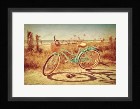 Framed Sanibel Bike Print