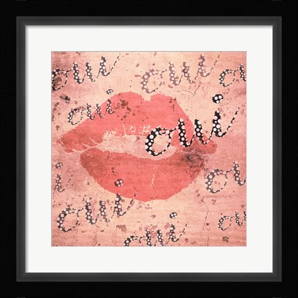 Framed Parisian Street Talk Print