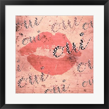 Framed Parisian Street Talk Print