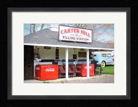 Framed Filling Station Print