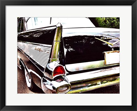 Framed Chevy Tail Fin Print