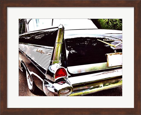 Framed Chevy Tail Fin Print