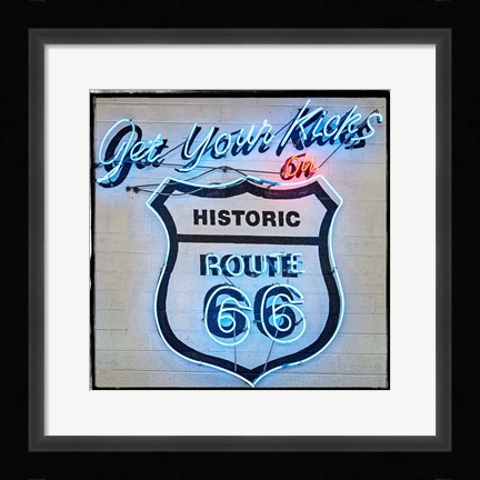 Framed Get Your Kicks Print