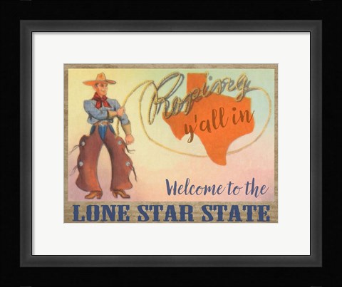 Framed Lone Star State Print