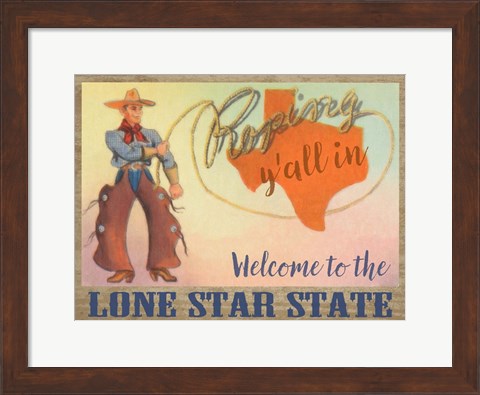 Framed Lone Star State Print