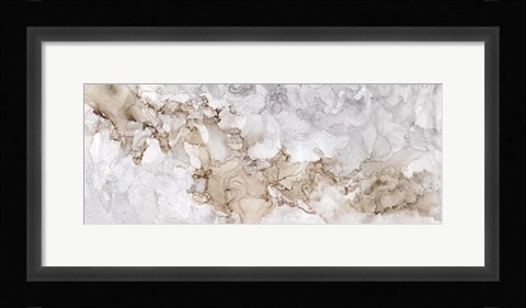 Framed Neutral Beauty Gray Panel Print