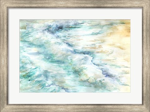 Framed Ocean Waves Landscape Print
