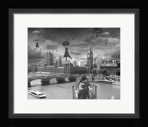 Framed Blown Away BW Print