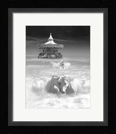 Framed Horsing Around Vertical Print