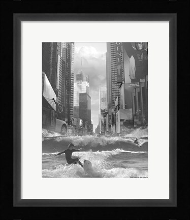 Framed Swell Time in Town Print
