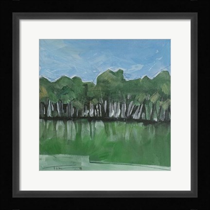 Framed Summer Treeline Print