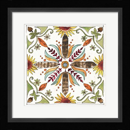 Framed Festive Foliage VIII Print