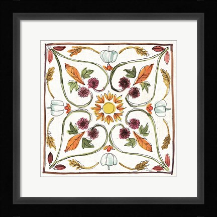 Framed Festive Foliage VI Print