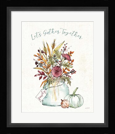 Framed Festive Foliage III Print