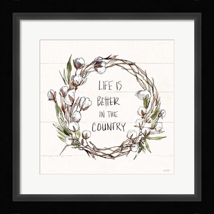 Framed Country Life VII Print