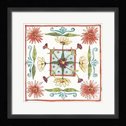 Framed Simply Petals X Warm Print