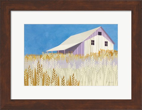 Framed Wheat Fields Print