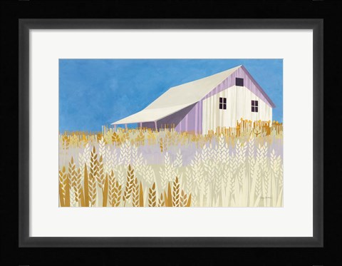 Framed Wheat Fields Print