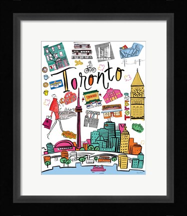 Framed Travel Toronto Print
