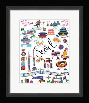 Framed Travel Seoul Print