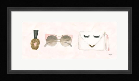 Framed Boss Ladies X Pink Print