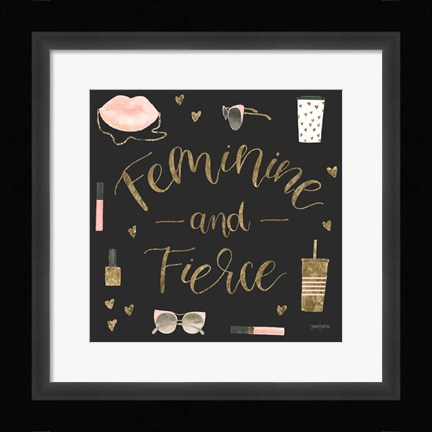 Framed Boss Ladies VI Black Print