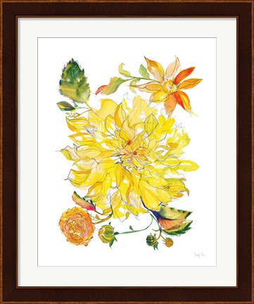 Framed Dahlia Delight of the Day III Print