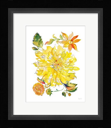 Framed Dahlia Delight of the Day III Print