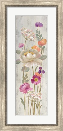 Framed Retro Floral II Print