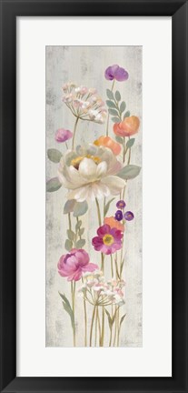 Framed Retro Floral II Print