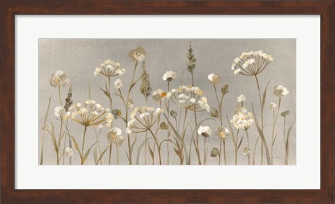 Framed Delicate Garden Neutral Print