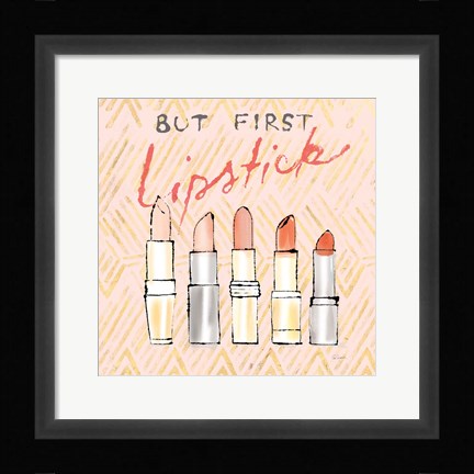 Framed Geo Beauty and Sass II - Lipstick First Print