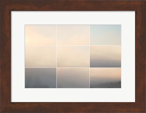 Framed Fall Fields Collage Print