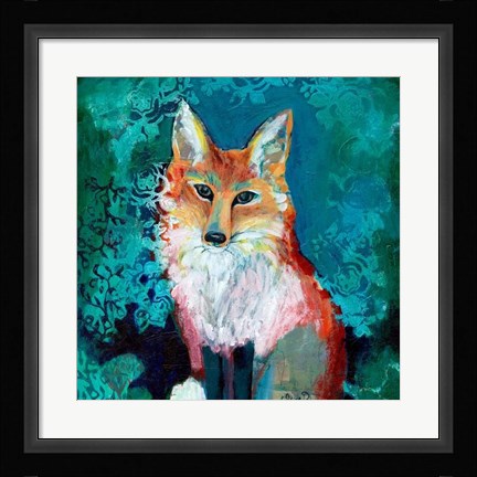 Framed Shy Fox Print