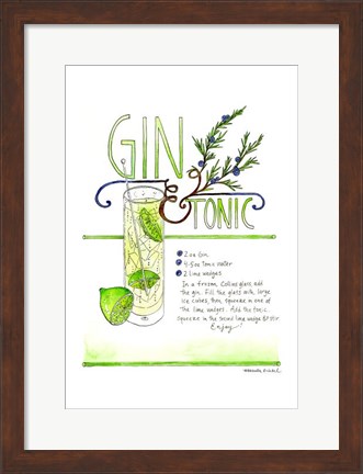 Framed Gin &amp; Tonic Print