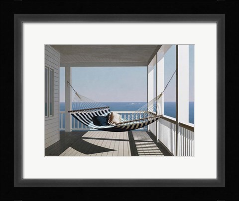 Framed Hammock &amp; Pillows Print