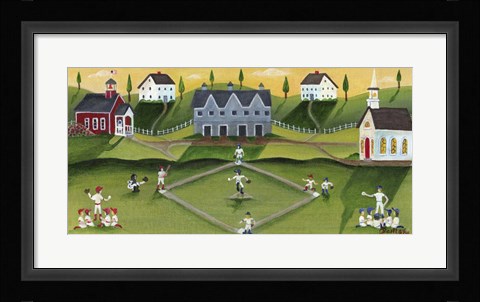 Framed Baseball Games Print