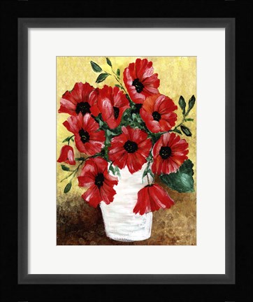 Framed Big Red Poppies Print
